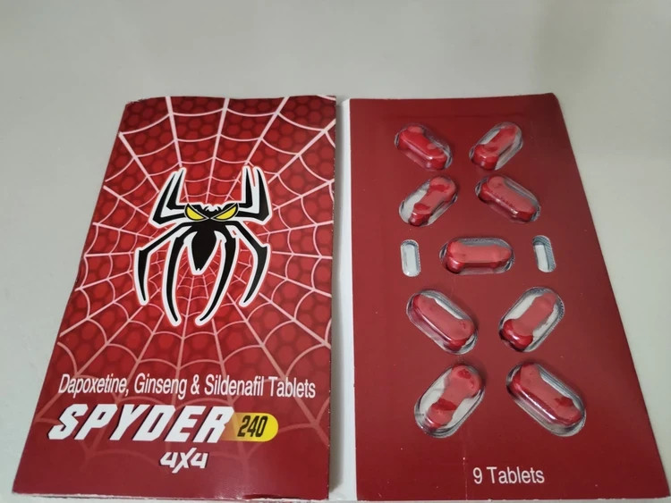 قرص اسپایدر Spider | تاخیر قوی در انزال + تقویت نعوظ پایدار، افزایش استقامت جنسی – ۹ عددی اصل و اورجینال