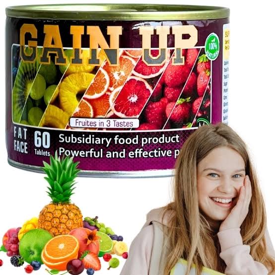 قرص چاقی گین آپ ام جی Gain Up | افزایش اشتها، افزایش وزن طبیعی و پر شدن بدن در مدت کوتاه – قوطی ۶۰ عددی اصل و اورجینال