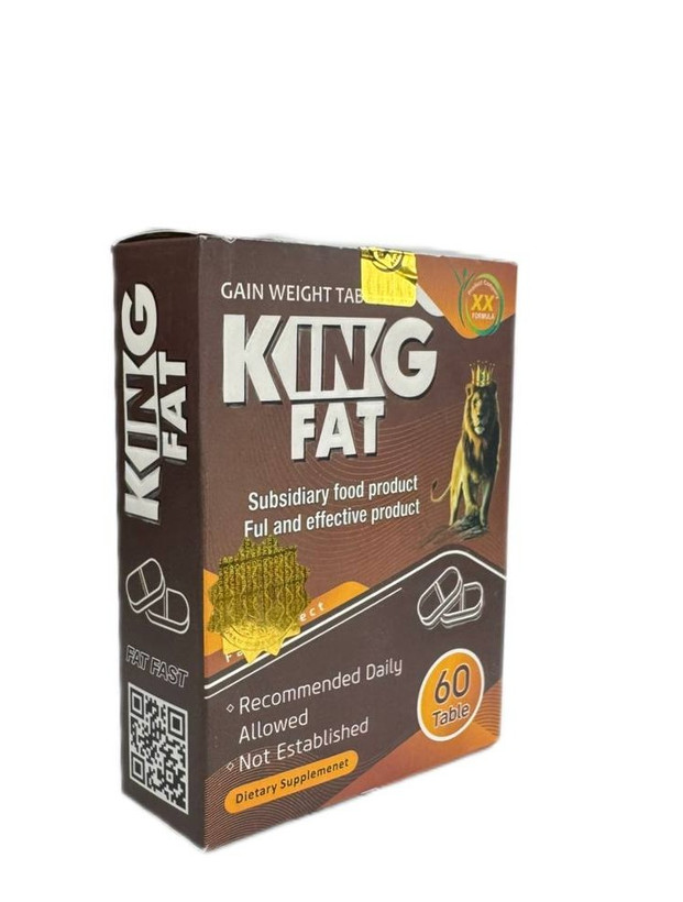 قرص چاقی بدن کینگ فت King Fat | افزایش وزن و اشتها – ۶۰ عددی اصل و اورجینال