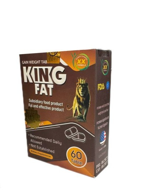 قرص چاقی بدن کینگ فت King Fat | افزایش وزن و اشتها – ۶۰ عددی اصل و اورجینال