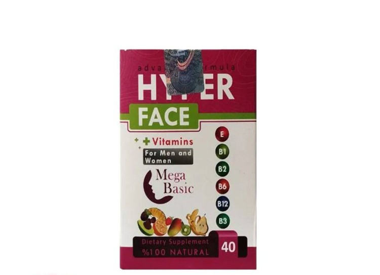 قرص چاقی صورت هایپر فیس Hyper Face | پرکننده و حجمدهنده صورت و گونه – ۴۰ عددی اصل و اورجینال